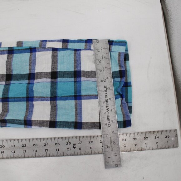 Loudmouth Pants Mens 40 L32 Bad Golf Cotton Flat Front Chino Retro Plaid Pockets - Picture 8 of 14